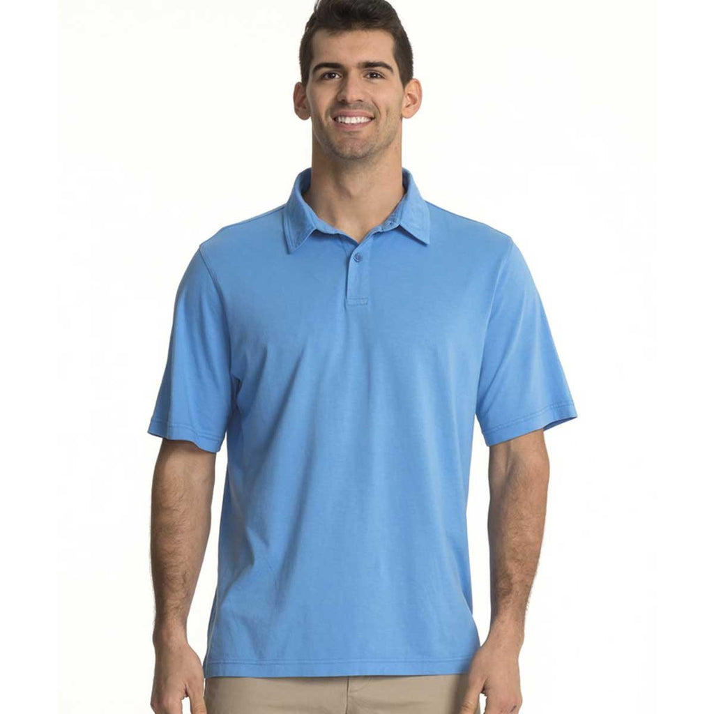 Charles River Men's Carolina Blue Seaside Polo