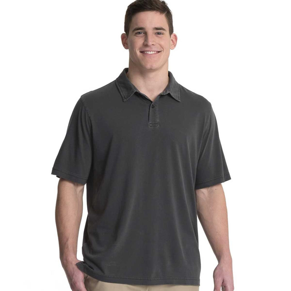 Charles River Men's Charcoal Seaside Polo
