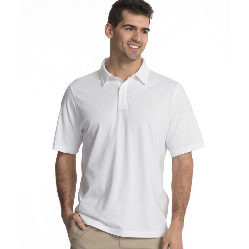 Charles River Men's White Seaside Polo