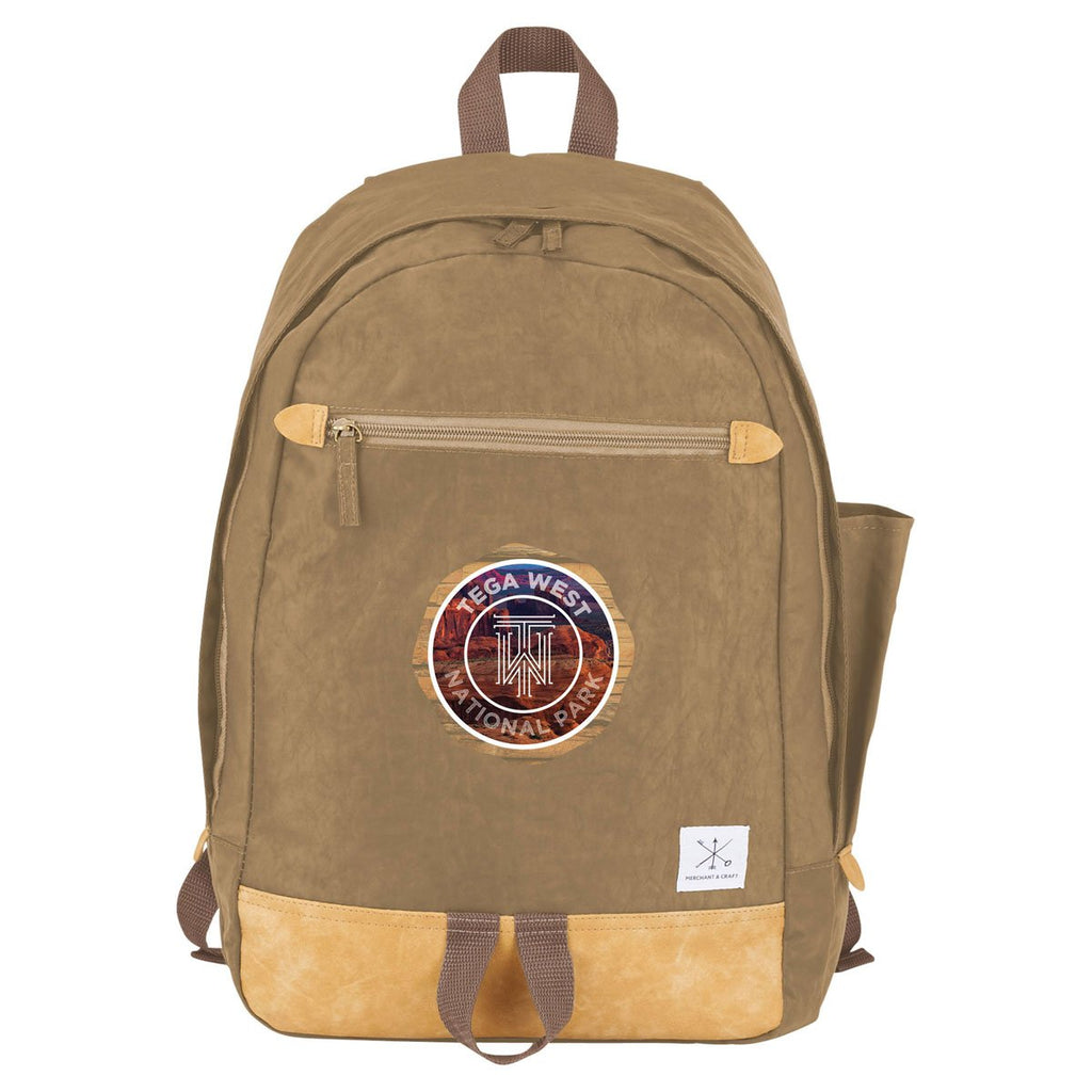 Merchant & Craft Tan Frey 15" Computer Backpack