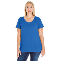 LAT Women's Royal Curvy Premium Jersey T-Shirt