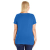 LAT Women's Royal Curvy V-Neck Premium Jersey T-Shirt