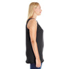 LAT Women's Black Curvy Premium Jersey Tank