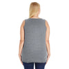 LAT Women's Granite Heather Curvy Premium Jersey Tank