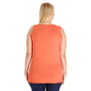 LAT Women's Papaya Curvy Premium Jersey Tank