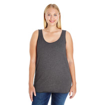 LAT Women's Smoke Curvy Premium Jersey Tank