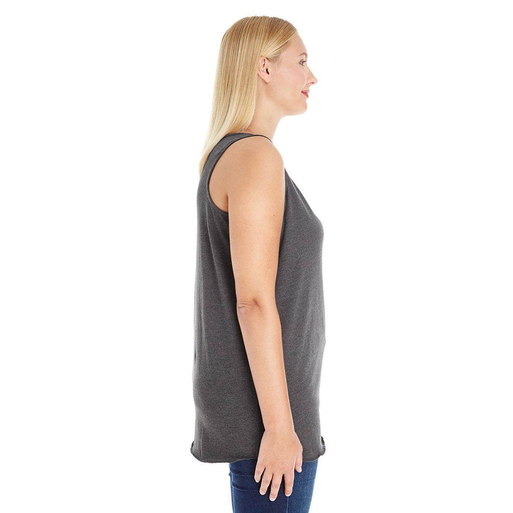 LAT Women's Smoke Curvy Premium Jersey Tank
