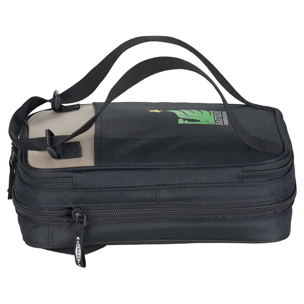 Arctic Zone Black Expandable Lunch Set with Containers