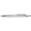Hub Pens Black Trim Silver X2 Stylus Pen with Blue Ink