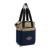 Gemline Desert Sand-Navy Blue Southport Insulated Picnic Kit