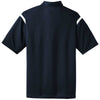 Nike Men's Navy/White Dri-FIT Short Sleeve Shoulder Stripe Polo