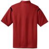 Nike Men's Red/Black Dri-FIT Short Sleeve Shoulder Stripe Polo