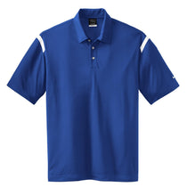 Nike Men's Royal Blue/White Dri-FIT Short Sleeve Shoulder Stripe Polo