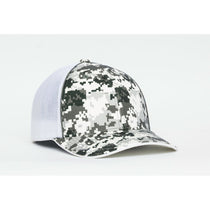 Pacific Headwear Snow Digital Camo Trucker Mesh