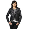 Burk's Bay Women's Black Lamb Biker Jacket