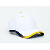 Pacific Headwear White/Gold Lite Series Adjustable Active Cap