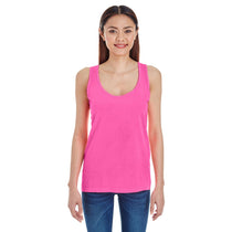 Comfort Colors Women's Neon Pink 4.8 oz. Racerback Tank