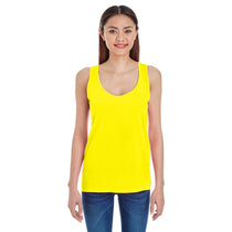 Comfort Colors Women's Neon Yellow 4.8 oz. Racerback Tank