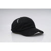 Pacific Headwear Black Velcro Adjustable Runners Cap