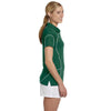 Russell Athletic Women's Dark Green/White Team Prestige Polo