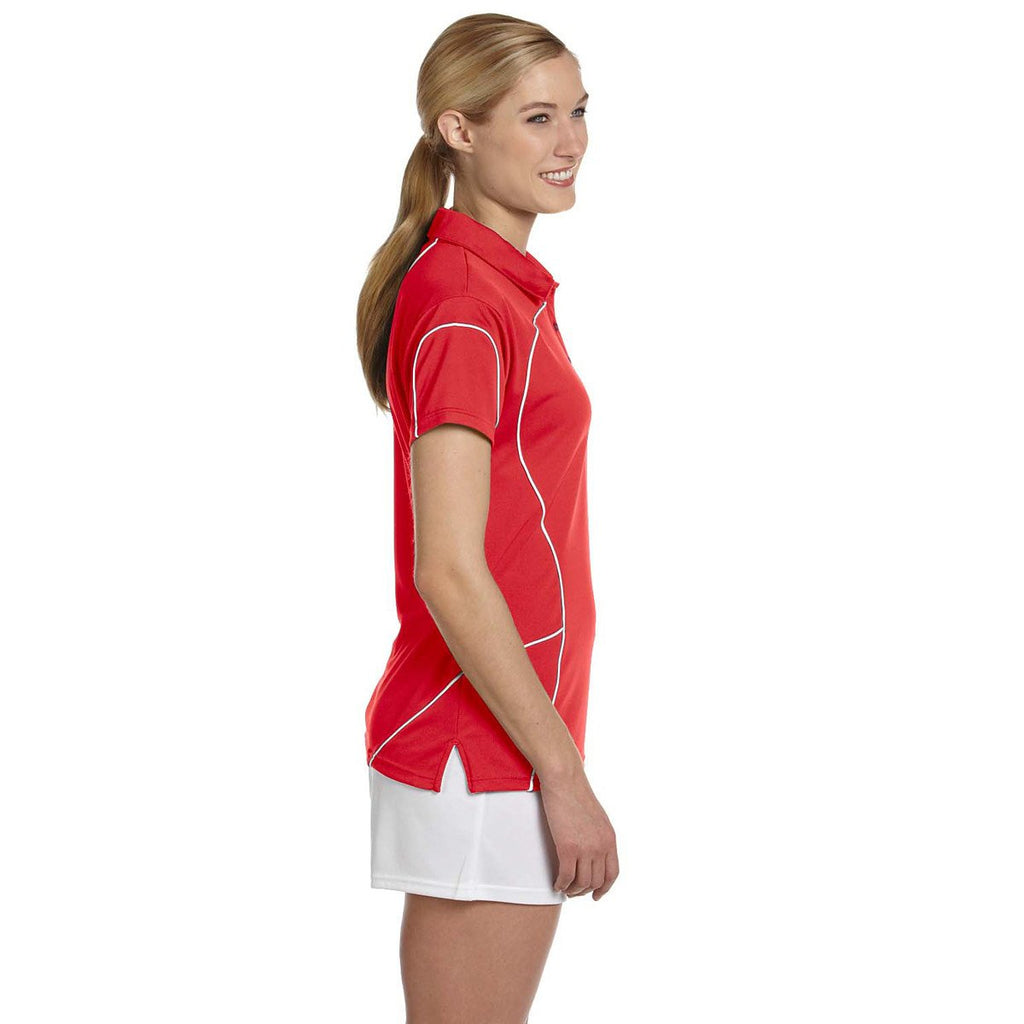 Russell Athletic Women's True Red/White Team Prestige Polo
