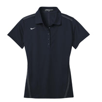 Nike Women's Navy Dri-FIT Short Sleeve Sport Swoosh Pique Polo