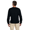 Jerzees Men's Black 9.5 Oz. Super Sweats Nublend Fleece Crew