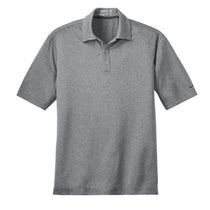 Nike Men's Carbon Grey Dri-FIT Short Sleeve Heather Polo