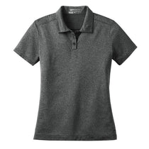 Nike Women's Black Dri-FIT Short Sleeve Heather Polo