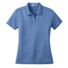 Nike Women's Royal Blue Dri-FIT Short Sleeve Heather Polo