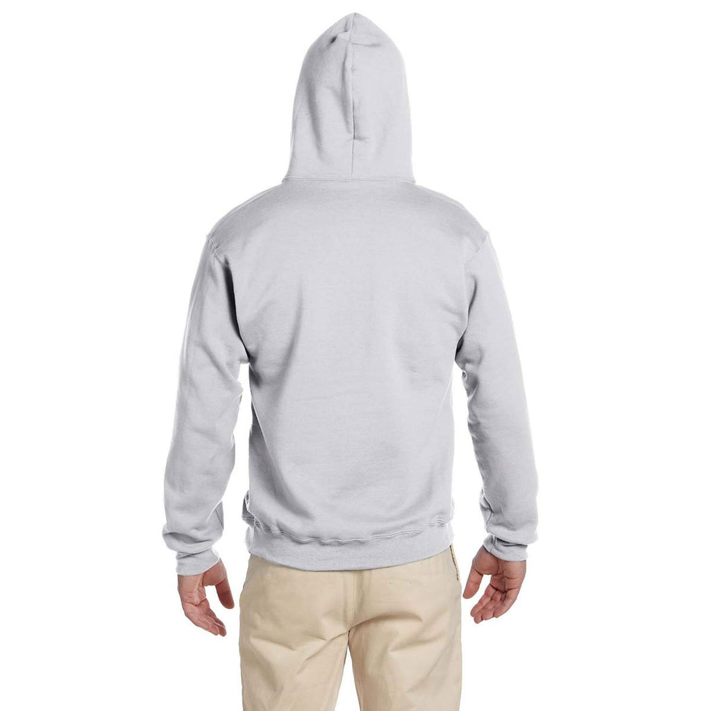 Jerzees Men's Ash 9.5 Oz. Super Sweats Nu-Blend Fleece Pullover Hood