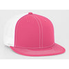 Pacific Headwear Pink/White D-Series Fitted Trucker Mesh Cap