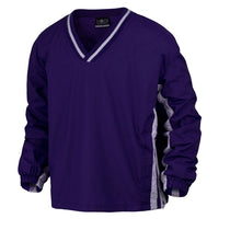 BAW Men's Purple/White Two Stripe Pullover Jacket