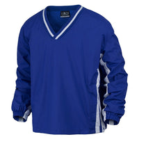 BAW Men's Royal/White Two Stripe Pullover Jacket