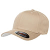 Flexfit Khaki 6-Panel Structured Mid-Profile Cotton Twill Cap