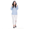 Charles River Women's Blue seersucker Bar Harbor Pullover