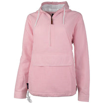 Charles River Women's Pink Seersucker Bar Harbor Pullover