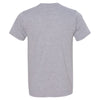 Bayside Unisex Heather Grey USA-Made Ringspun 50/50 Heather T-Shirt