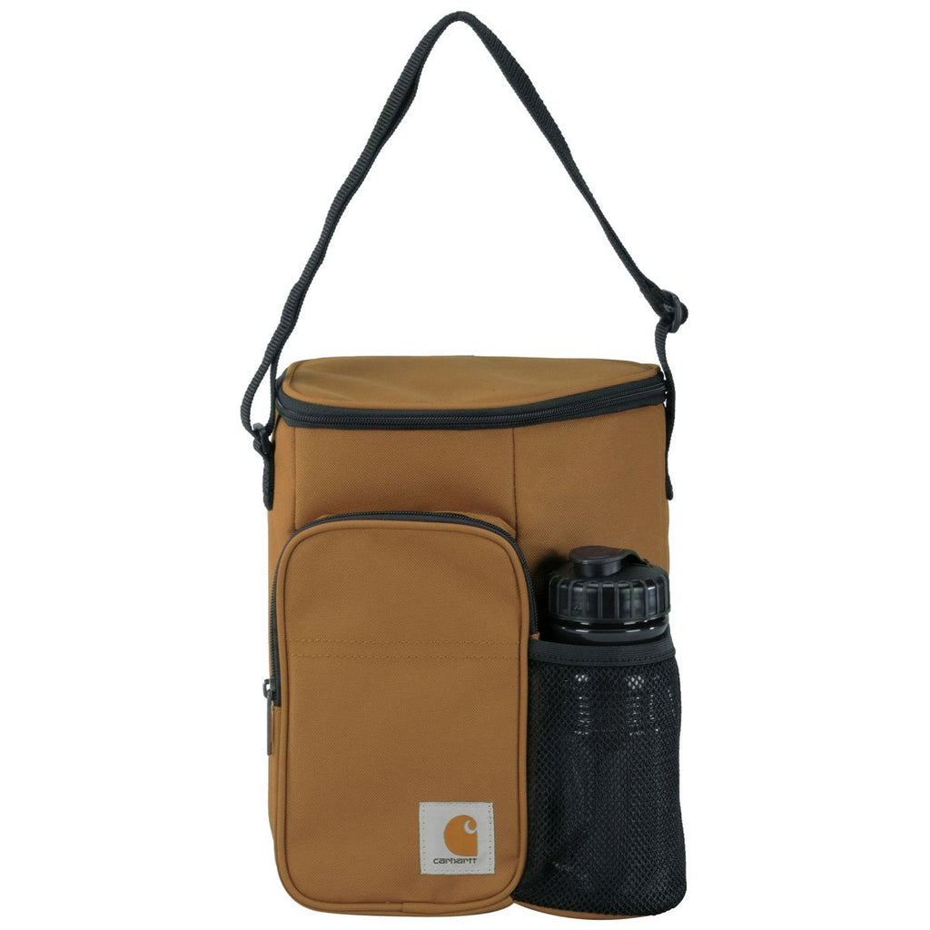 Carhartt Brown Vertical Lunch Cooler with Bottle