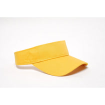 Pacific Headwear Gold Adjustable Woven Cotton Visor