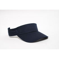 Pacific Headwear Navy Adjustable Woven Cotton Visor
