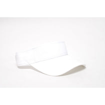 Pacific Headwear White Adjustable Woven Cotton Visor