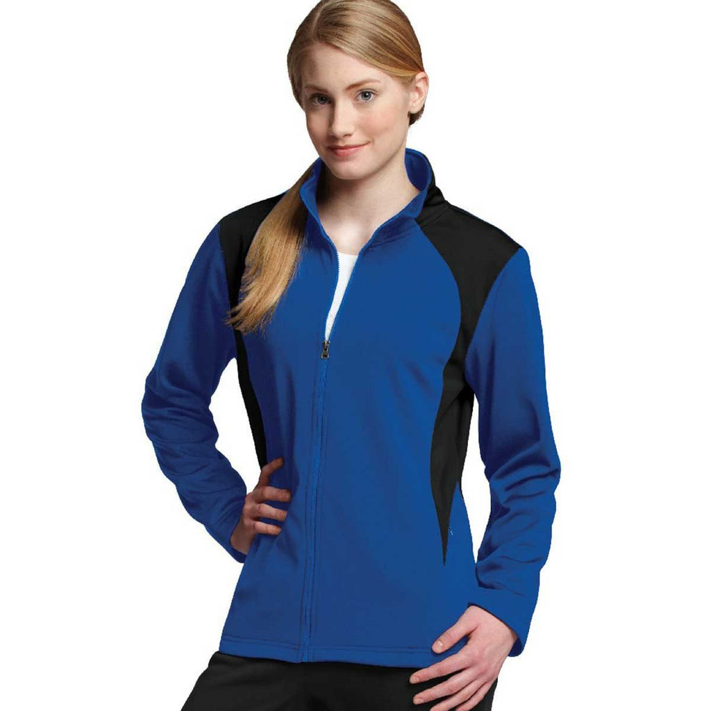 Charles River Women's Royal/Black Hexsport Bonded Jacket