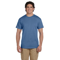 Hanes Men's Heather Blue 5.2 oz. 50/50 EcoSmart T-Shirt