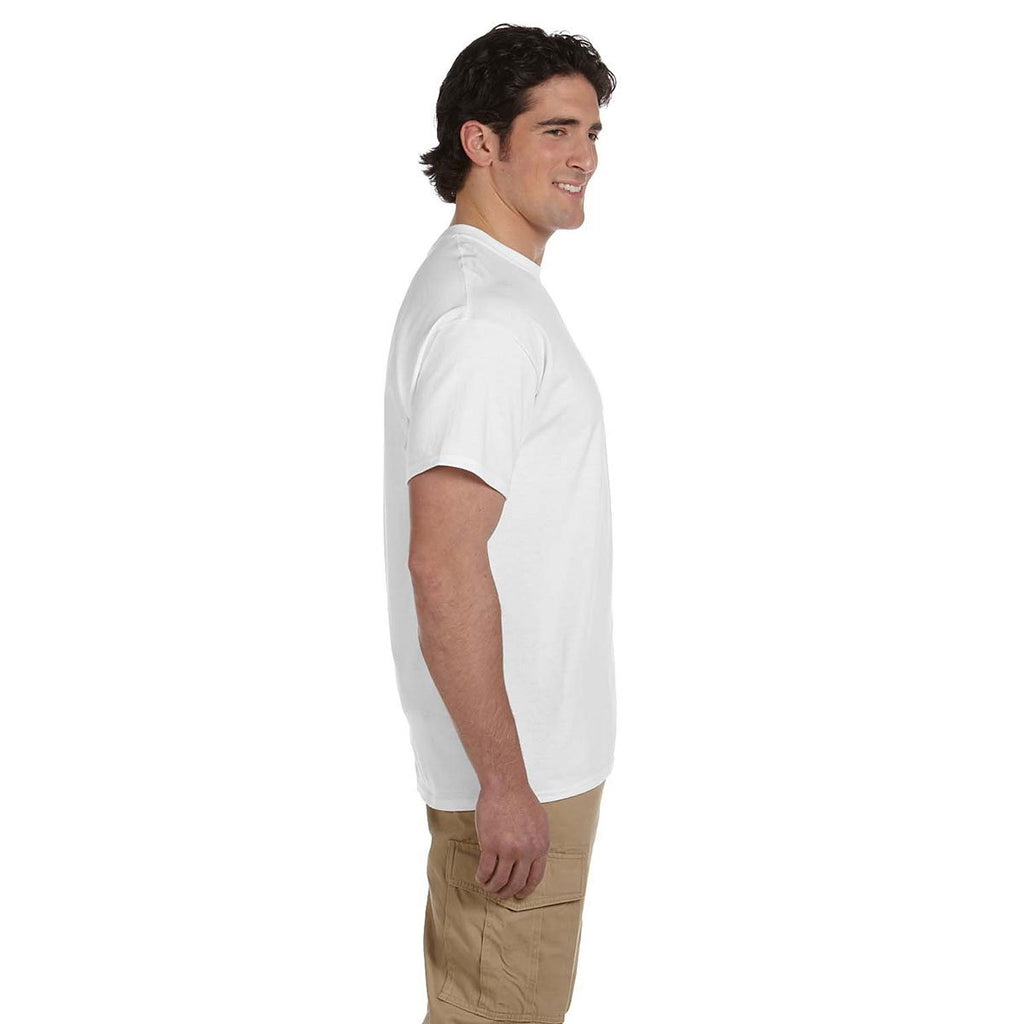 Hanes Men's White 5.2 oz. 50/50 EcoSmart T-Shirt