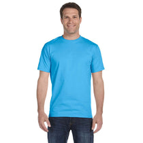 Hanes Men's Aquatic Blue 6.1 oz. Beefy-T