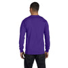 Hanes Men's Purple 6.1 oz Long-Sleeve Beefy-T