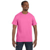 Hanes Men's Pink 6.1 oz. Tagless T-Shirt