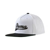 Puma Golf White/Black Script Snapback Cap