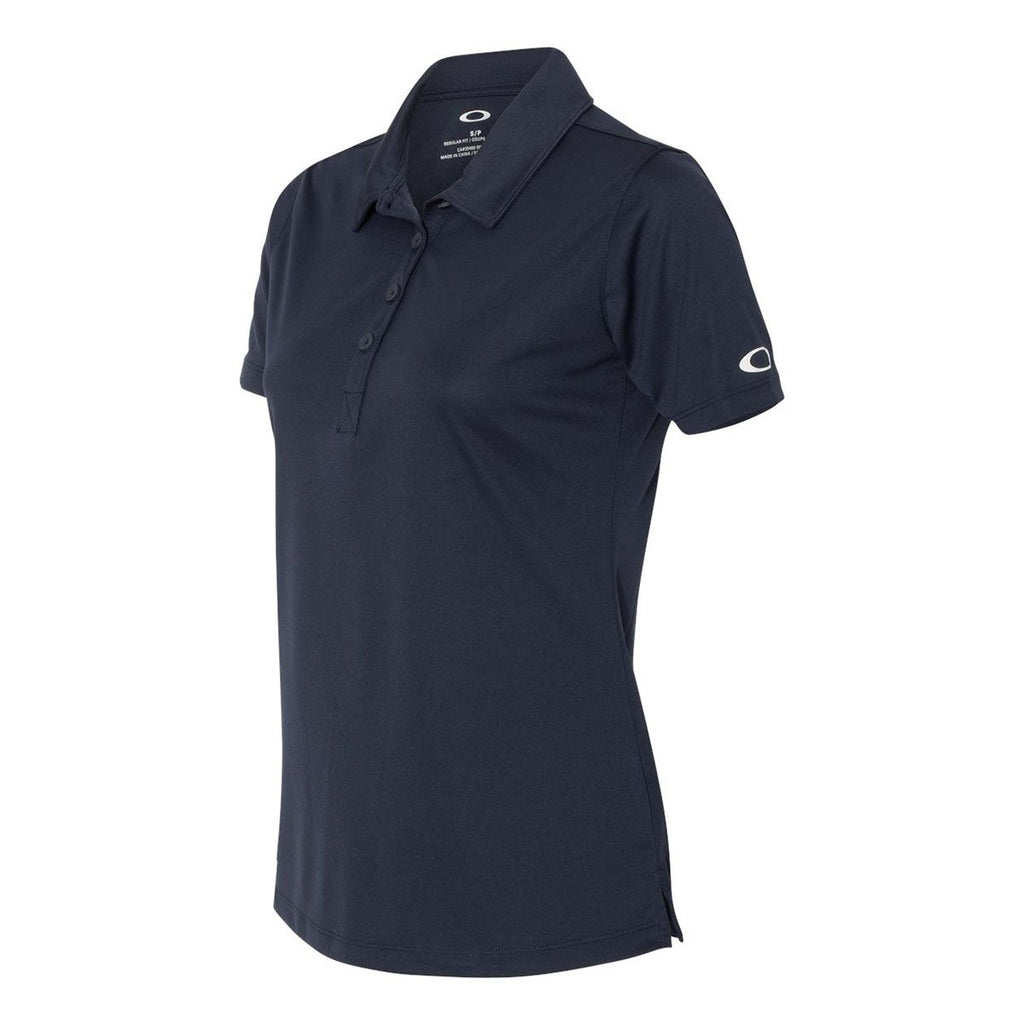 Oakley Women's Fathom Navy Performance Sport Polo